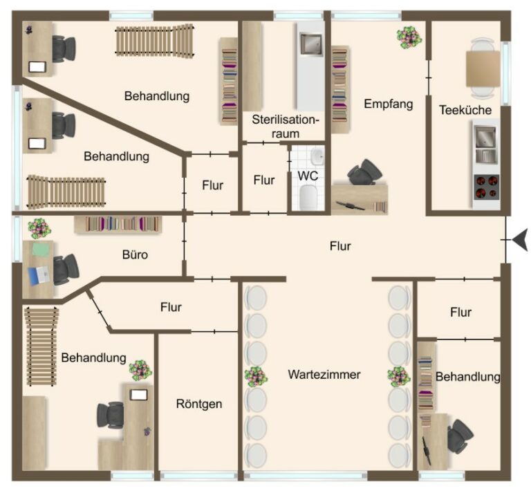 Großzügige Praxisfläche in ruhiger Lage von Hiddenhausen-Schweicheln