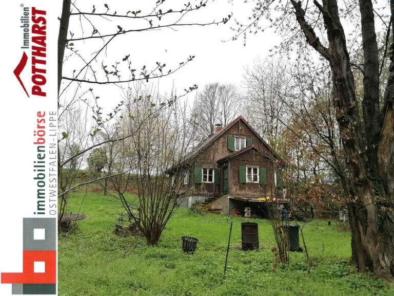 Holzhaus/kleines Einfamilienhaus in ländlicher Alleinlage in Vlotho-Exter!